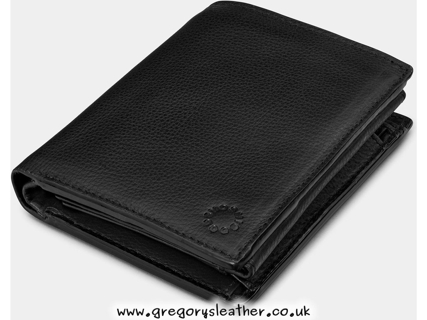 Black Traditional Extra Capacity Leather Wallet by Yoshi