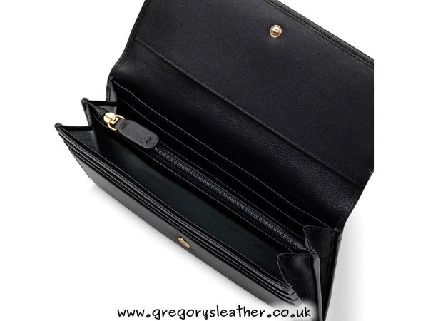 Black Pockets Large Flap Over Matinee Purse by Radley