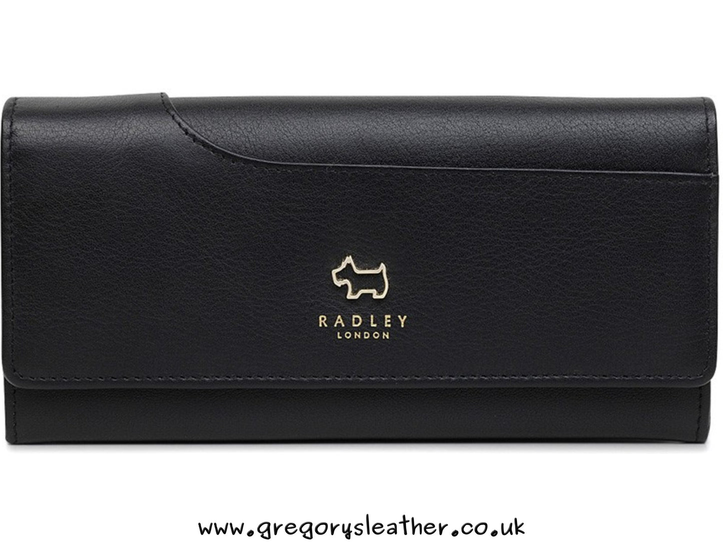 Black Pockets Large Flap Over Matinee Purse by Radley