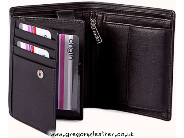 Black Origin Mens Wallet with RFID Protection by Mala