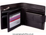 Black Origin Tab Wallet with Coin Pocket & RFID Protection by Mala