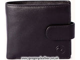 Black Origin Tab Wallet with Coin Pocket & RFID Protection by Mala