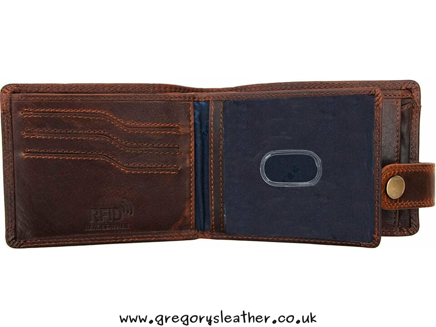 Brown New York Leather Wallet - by Prime Hide