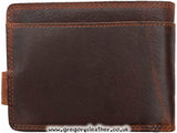 Brown New York Leather Wallet - by Prime Hide