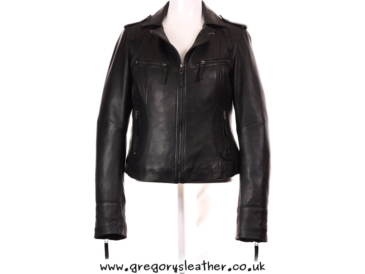 Black Vintage Leather Jacket by Ashwood