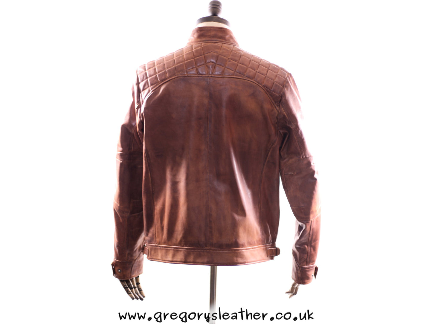 Tan Vintage Leather Mens Jacket by Ashwood