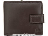 Black Washington Leather Wallet With Large Coin Pocket - by Prime Hide