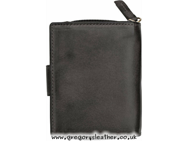 Brn Ridgeback Small Trifold Leather Purse - by Prime Hide