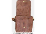Brown Ridgeback Small Leather Messenger Bag - by Prime Hide