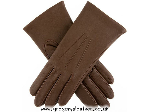 Chestnut Emma Classic Hairsheep Leather Gloves by Dents