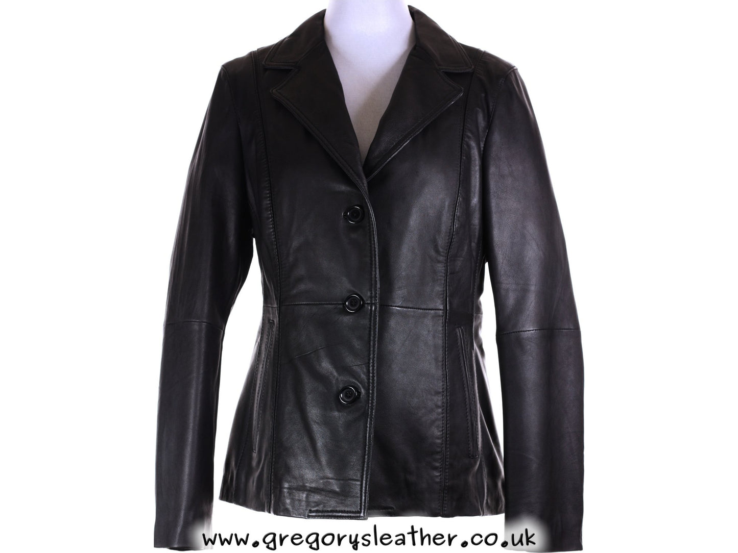 Black Ladies Button Jacket by Ashwood
