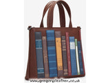 Brown Bookworm Library Leather Grab Bag by Yoshi