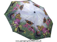 Butterfly Mountain Automatic Folding Umbrella by Galleria