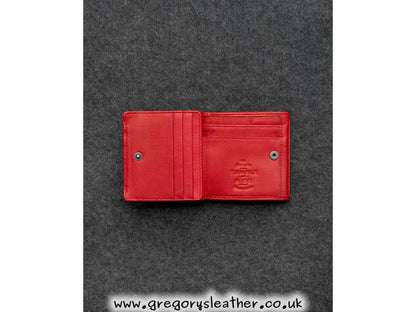 Red Newton Leather Small Wallet Purse by Tumble and Hide