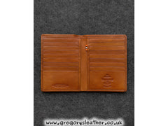 Tan Tudor Leather Traditional Jacket Wallet by Tumble and Hide