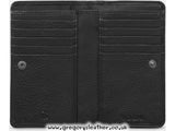 The Craft Room Leather Flap Over Zip Around Purse by Yoshi