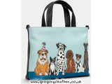 Party Dogs Multiway Leather Grab Bag by Yoshi