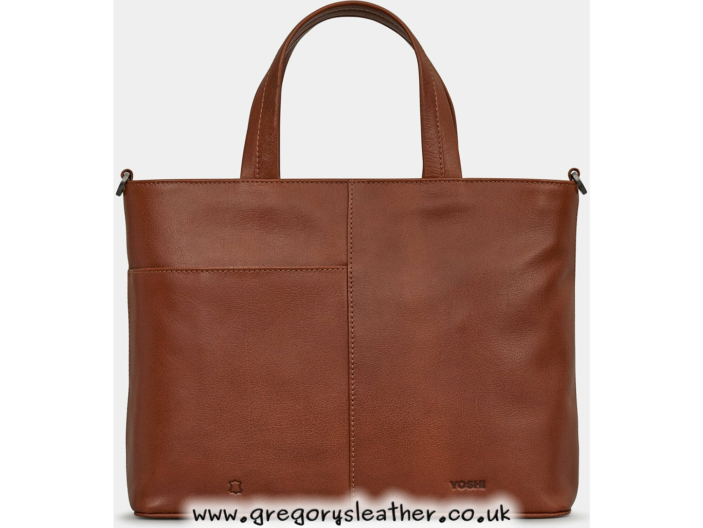 Tan The Toy Shop Leather Multiway Grab Bag by Yoshi