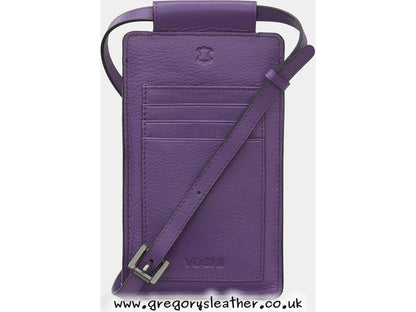 Plum Bees Love Lavender Leather Phone Case by Yoshi