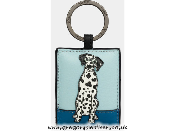 Dalmation Party Dogs - Leather Keyring by Yoshi