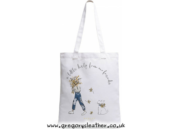 Natural With A Little Help Cotton Tote Bag by Radley