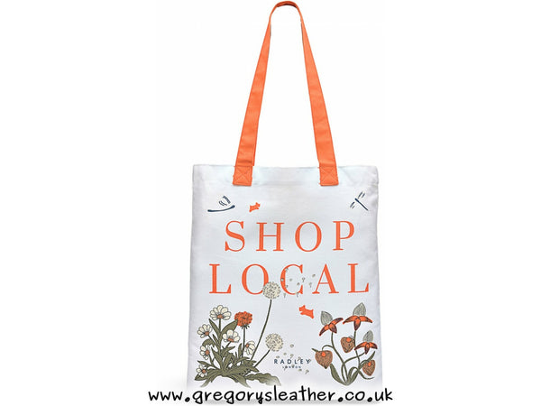 Natural Shop Local Medium Cotton Tote Bag by Radley