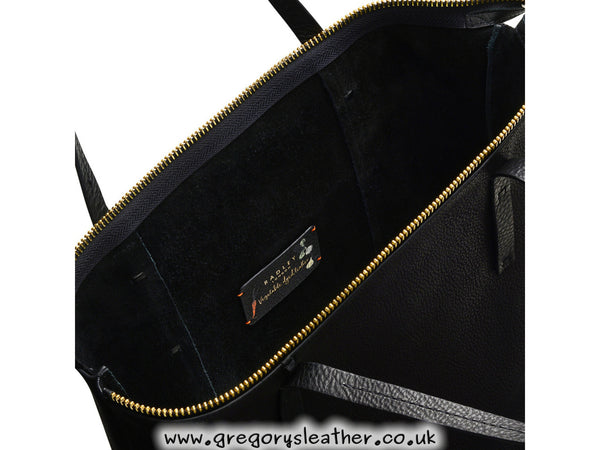 Black Green Lane Large Zip Top Tote Bag by Radley