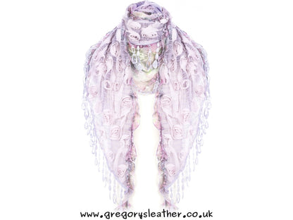 Purple Scarf Vintage Lace by Jayley