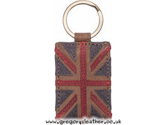 Brown Uj Collection Union Jack Collection Keyring by Mala