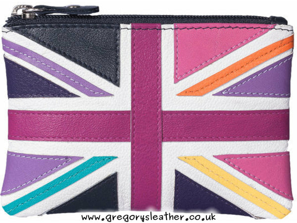 Union Jack Collection Union Jack Coin Purse Bright Multi - RFID by Mala