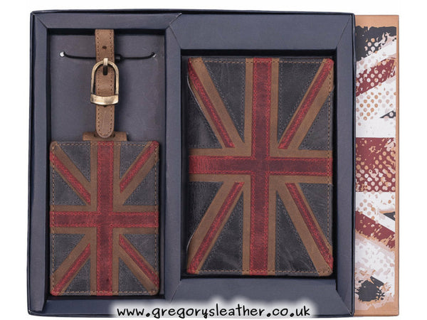 Union Jack Collection Union Jack Passport and Tag Set by Mala